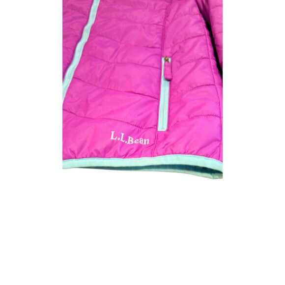 L.L. Bean lightweight Puffer hooded jacket size 10-12 - Picture 7 of 10